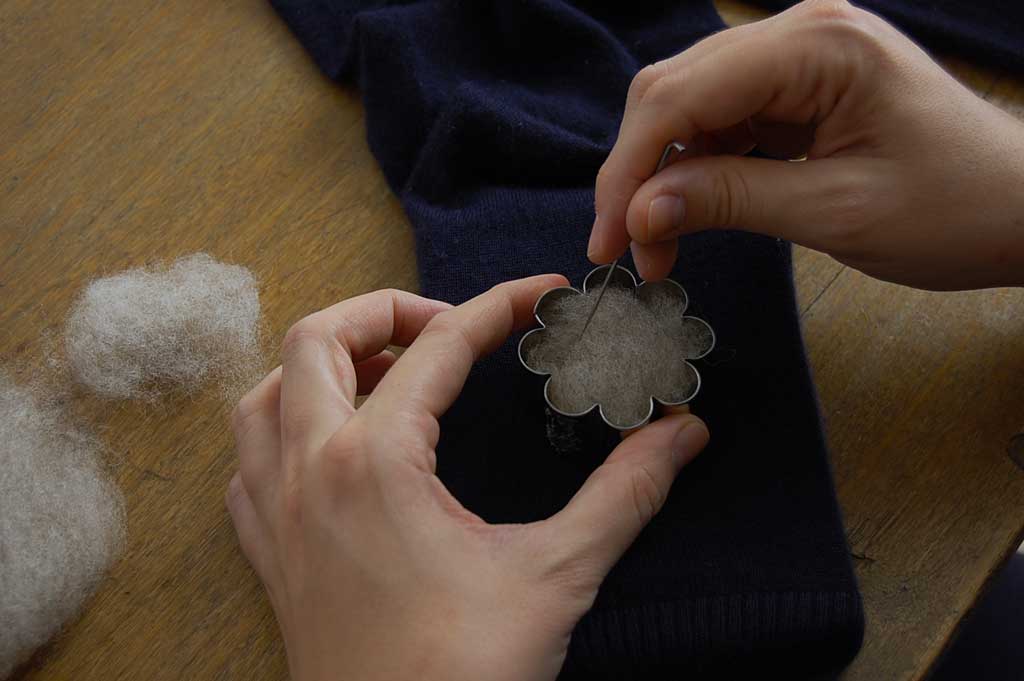 woolfiller riparare i buchi con la lana